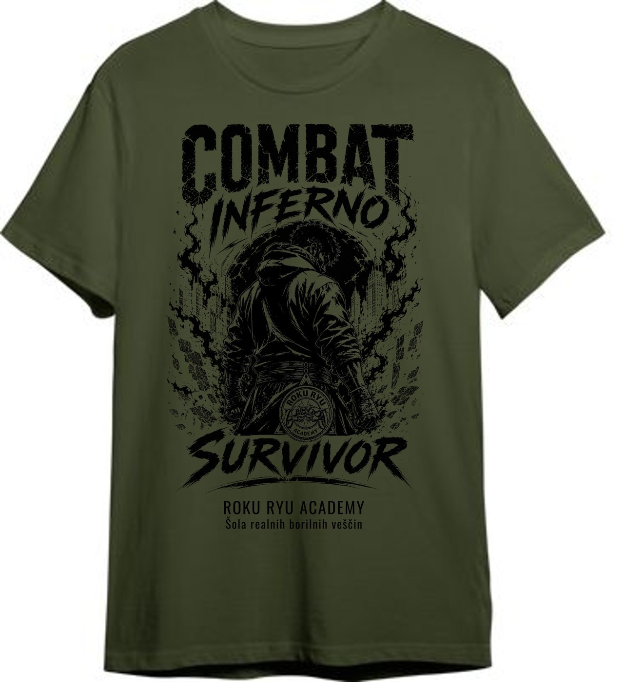 Majica Combat Inferno Survivor — Roku Ryu Academy